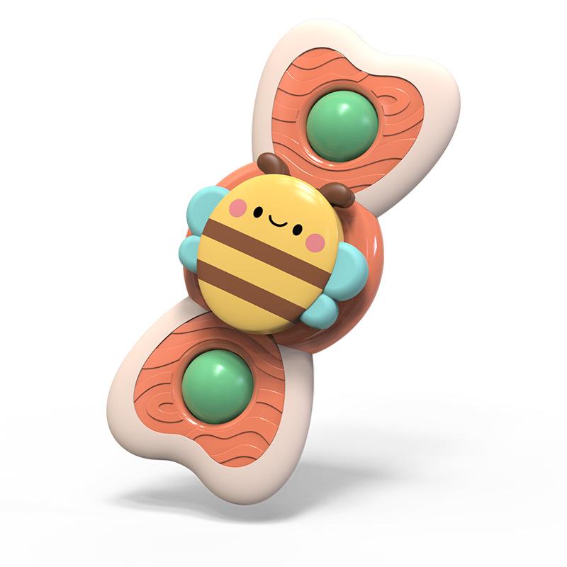 Cross-border Baby Suction Cup Spinner Toy Teether