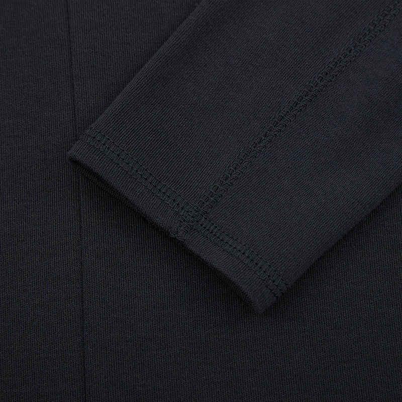 New Converse Half Zip Mock Neck Long Sleeve Top 10027392-A02