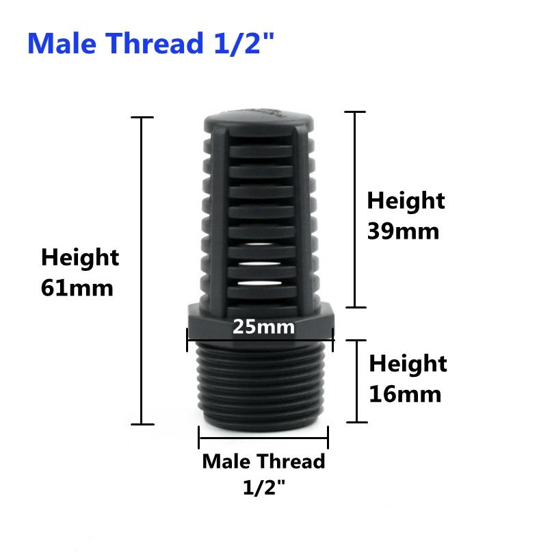 

2 шт. ПВХ труба Акваріум Водяний насос Фільтр З єднувач Сітка для впуску води в акваріум Сад Дім Фітинги для водних труб Проникна кришка Сітка 1PC