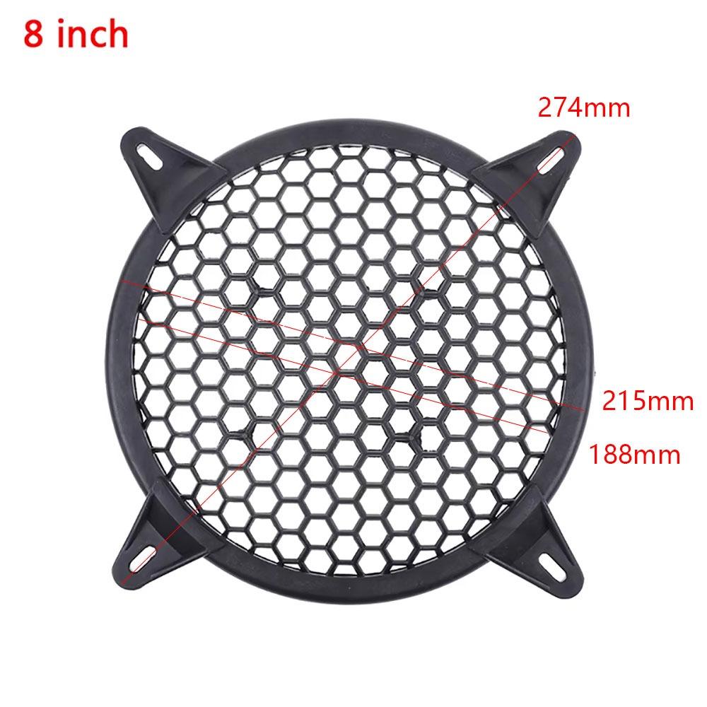 1Pcs New 4/6/8/10/12 inch Subwoofer Grill Plastic Replacement Mesh Net Round Speaker Grille Mesh Cover Car Audio Speaker Sub