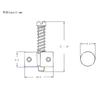 6pcs Jazzmaster Electric Guitar Bridge Saddle String Saddle for JM Electric Guitar Part Sliver