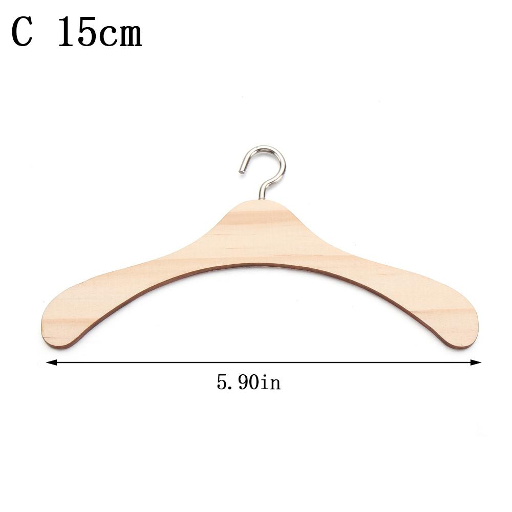 Mini Appendiabiti in Legno Appendiabiti Porta Sciarpe Vestiti per Bambole Giocattoli Morbidi Porta Sciarpe Organizzatore per Vestiti Appendiabiti per Bambole