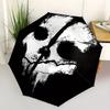 1pc Skull Automatic Opening/closing Umbrella, Foldable Sunshade, Perfect Gift for Friends, Durable Plastic Handle yy250808063