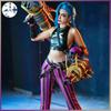 Halloween Cosplay Costume LOL Coswear League Of Legends Battle Of Two Cities Jinx Cosplay Costume Game Anime Game Cos