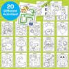 Crayola 811495 Genuine Coloring Book 4 Coloring 20 No Water Required Set, Colors, Sheets, Sheets,