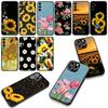 Cover for Xiaomi Redmi Note 14 12 13 ProPlus A4 A3 Pro Plus 12C 13C 14C 5G Casing Phone Case Sunflower Flower Painted Yellow