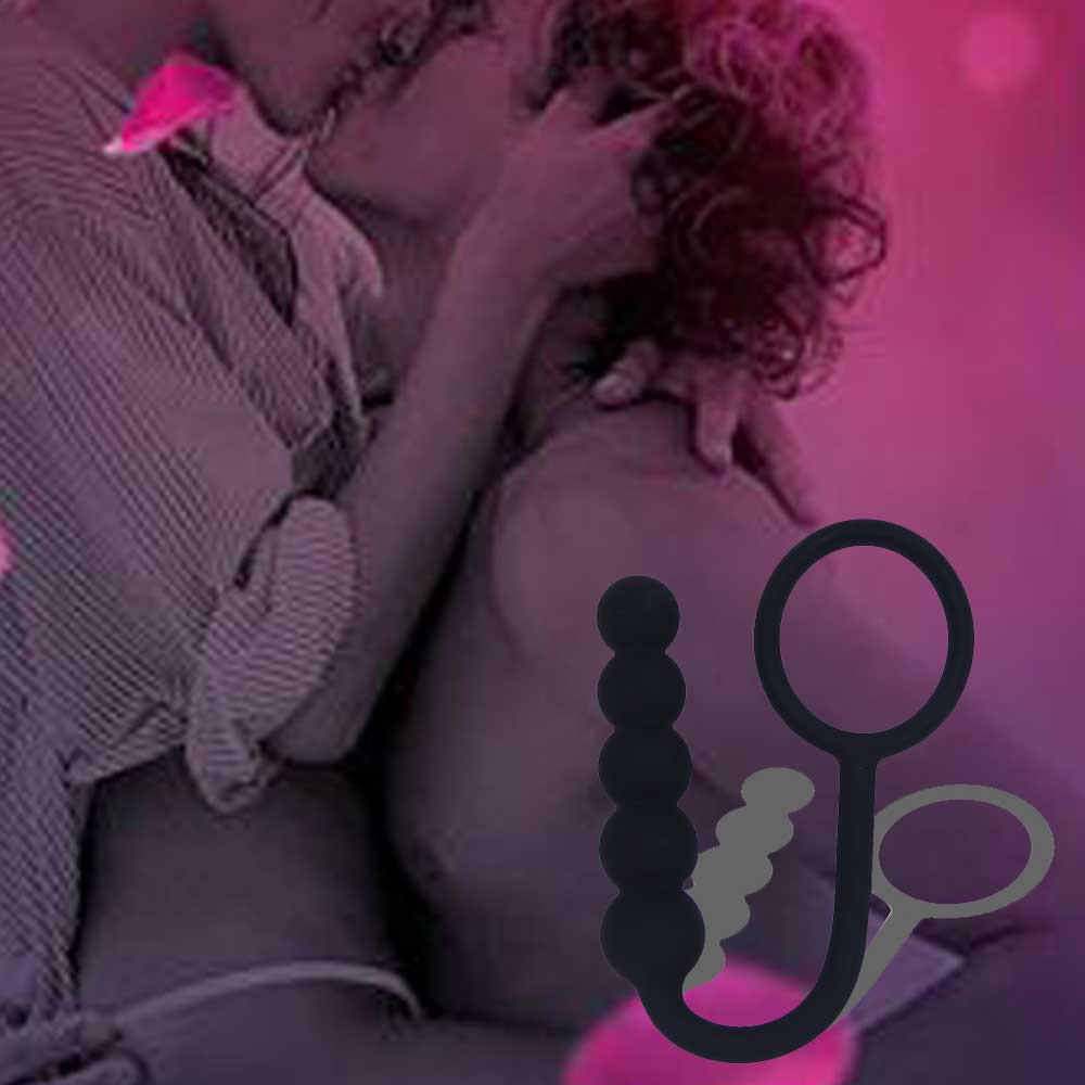 Sexy Beads Anal Butt Plug Play Pull Ring Ball Silicone Butt Anal 