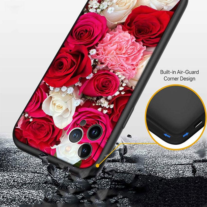 LO15 Beautiful Roses Flower Case for Motorola Edge 60 60s 70 G86 G56 G54 E14 G04S G45 G54 G64 S30 S50 X30 X40 X50 Pro Power