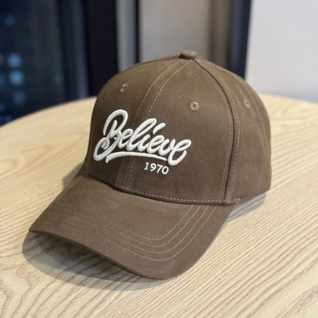New Japanese and Korean style large letter and number embroidery casual retro fashion versatile street hard-top baseball cap