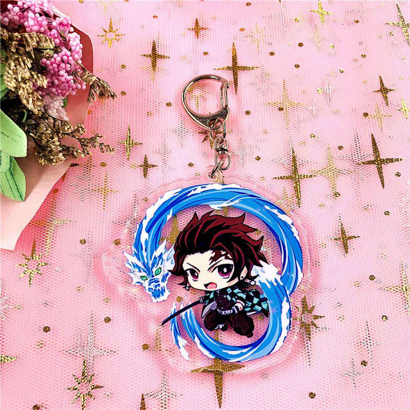 Sturdy And Clear Acrylic Demon Slayer Keychain For Fans Of Kimetsu No Yaiba
