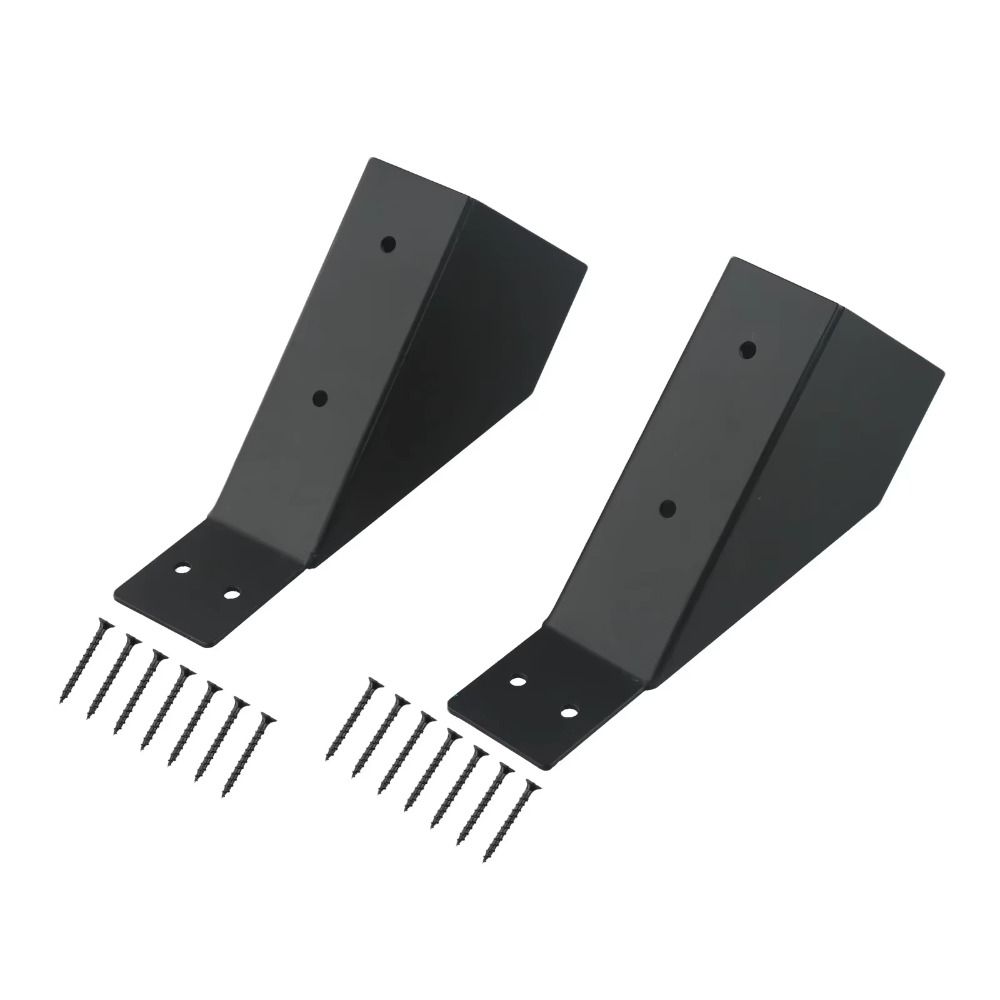 2pcs Powder Coated Steel Angle Support Brackets Pergola Support Frame Patio Deck