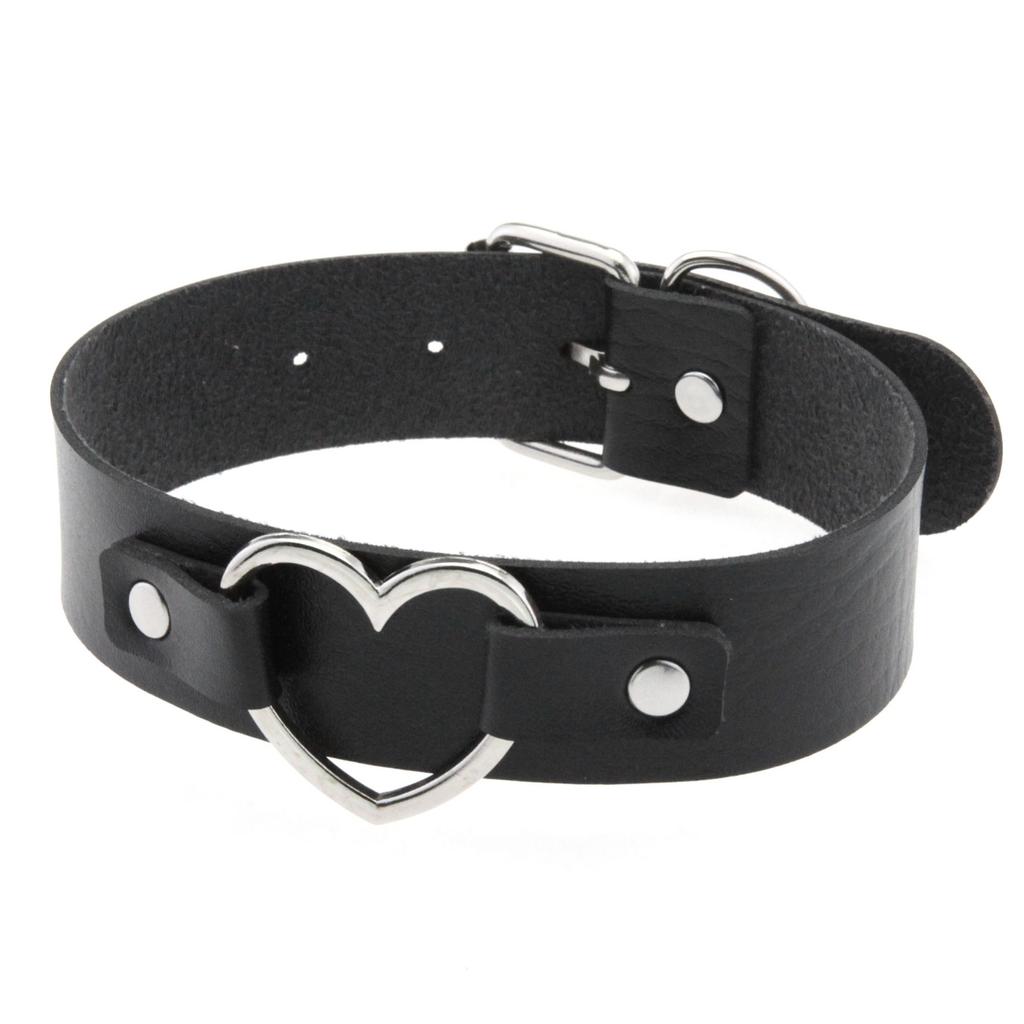 Nuovi Sexy alla Moda Vintage Fascino Gotico Collane a Collare Gioielli Regalo Cuore Gotico in Pelle Harajuku Donna Punk Collana Choker