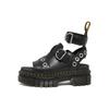 Dr. Sandales Plateformes Martens Femme Ricki à Boucles Cuir Nappa Lux Noir 27401001