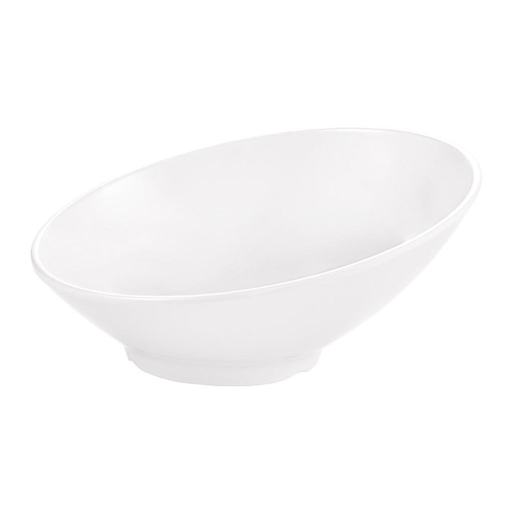 Velká šikmá melaminová mísa - Imitace porcelánu pro horký hrnec, salát a dochucovadla