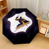 Melbourne Storm Print Auto 8?Ribs Folding Umbrella Wind Resistant Lightweight Automatic Umbrella For Daily Travel