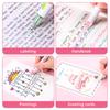 3PCS Kawaii Flowers Line Shaped Highlighter Pens Roller Tip Curve Liner Marker Writing Journaling Drawing Stationery