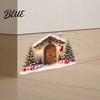 Winter Decoration Sticker Snow House Wall for Christmas Waterproof Holiday Stone Christmas Decals Decal Removable Mural Living Room Bedroom