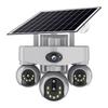 V380 Solar 4G Network Waterproof Camera with Alarm and Triple-Screen Monitor