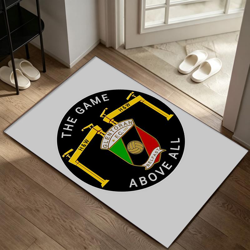 Glentoran FC A rug suitable for office chair areas living rooms and computer desks perfect for home offices and an ideal holiday gift
