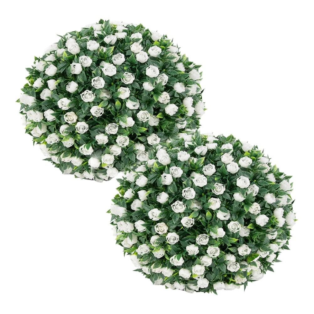 Convenient Installation Attachments Artificial Plant Balls Faux Flower Balls