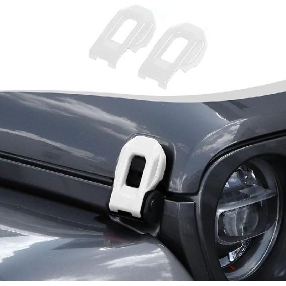 Hood Latch Lock Catch Brackets Cover Trim Fit for 2018-2025 Jeep Wrangler JL JLU & Gladiator JT(Purple)