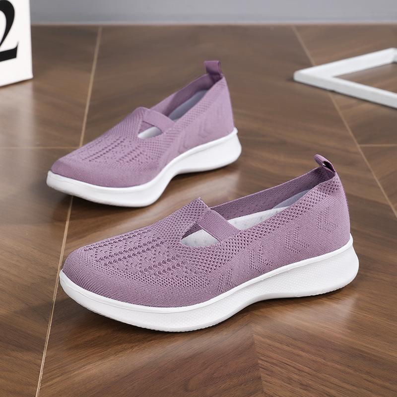 

Женская обувь осенняя дышащая и удобная одинарная обувь средняя повседневная обувь мягкая подошва повседневная сетчатая обувь дети 44 фиолетовый