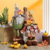 Decorative Rudolf Gnomes Stuffed Doll, Maple Leaf Craft for Autumn Displays