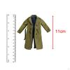 1/12 Male Female Trench Coat Miniature Clothing Handmade Doll Clothes for 6 inch Figures