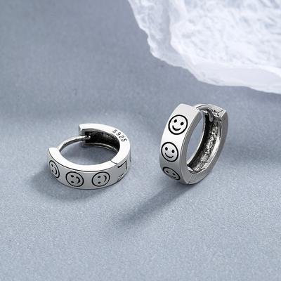 Korean Earrings Natal Year Smiley Face Women's Personality Trendy Design Jewelry