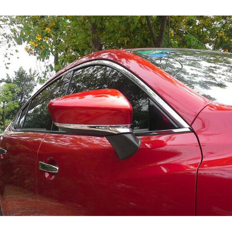 For Mazda6 Mazda 6 Atenza 2014 2015 2016 2017 2018 Car ABS Back Rear View Eyebrow Side Mirror Cover Stick Trim Frame Parts