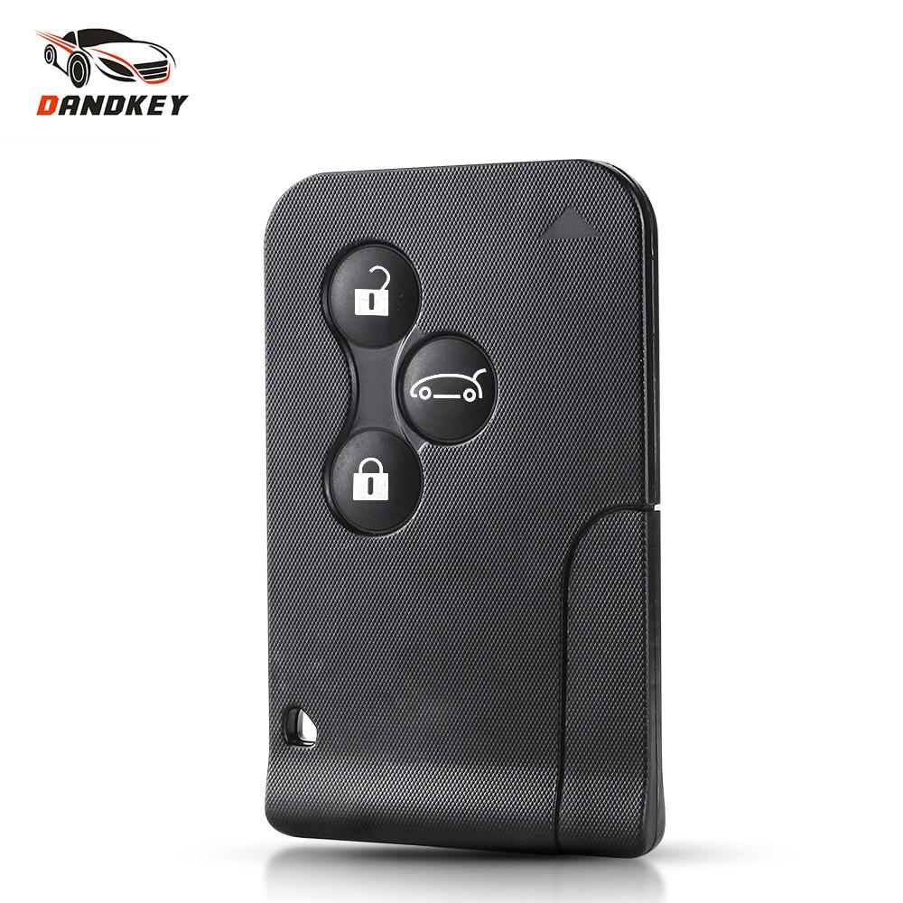 Key Shell 2/3 Buttons Smart Card For Renault Clio Logan Megan Scenic For Car Key Case With Small Blade/No Blade