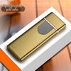 Ultra-thin Rechargeable Electronic Lighter with Touch-Sensitive Windproof Design and Power Display