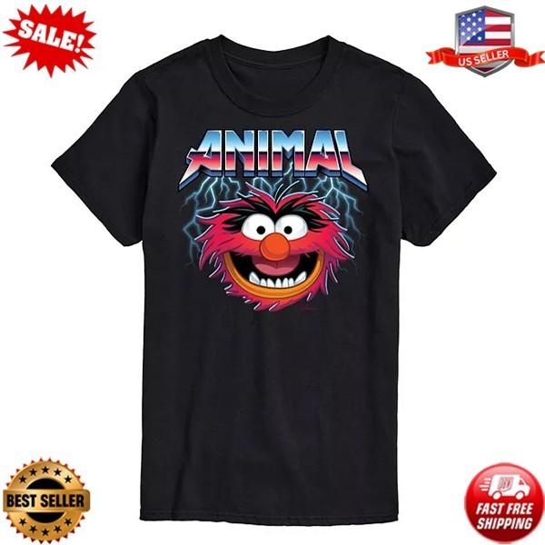 Disney s The Muppets Big Tall Animal Rock Graphic T-shirt Red Muppets S-5XL Unisex T-Shirt S