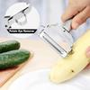 Stainless Steel Vegetable Peeler 4-in-1 Multi-Function Kitchen Tool with Anti-Slip Ergonomic Handle for Potato Carrot Cucumber