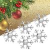 200 Pcs Snowflakes Confetti Non Woven Fabric Christmas   Party Decoration Snowflakes(Silver )