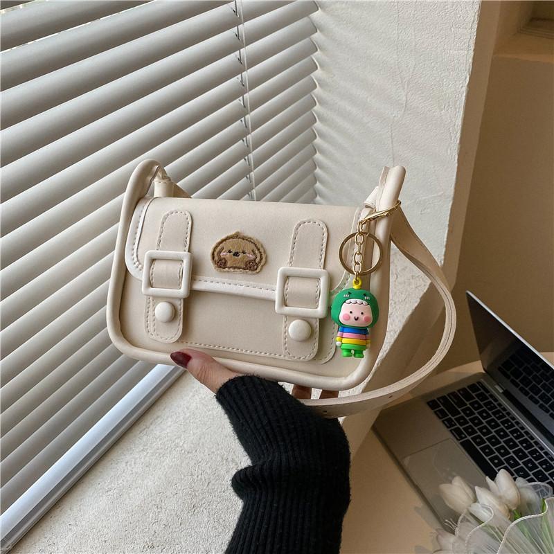 Shoulder small bag 2025 new solid color popular fashion casual simple small square bag