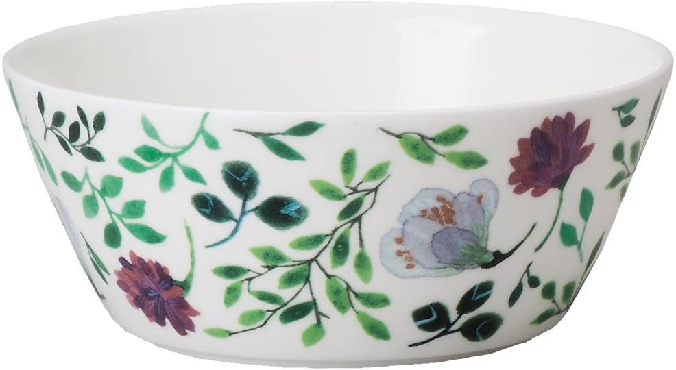 NARUMI Dinnerware Anna Floral Set for 5 Microwave Dishwasher Gift Boxed Set, Emilia, Green, Pattern, Cute, 2, Pieces, Warming, Safe, 96604-23169P