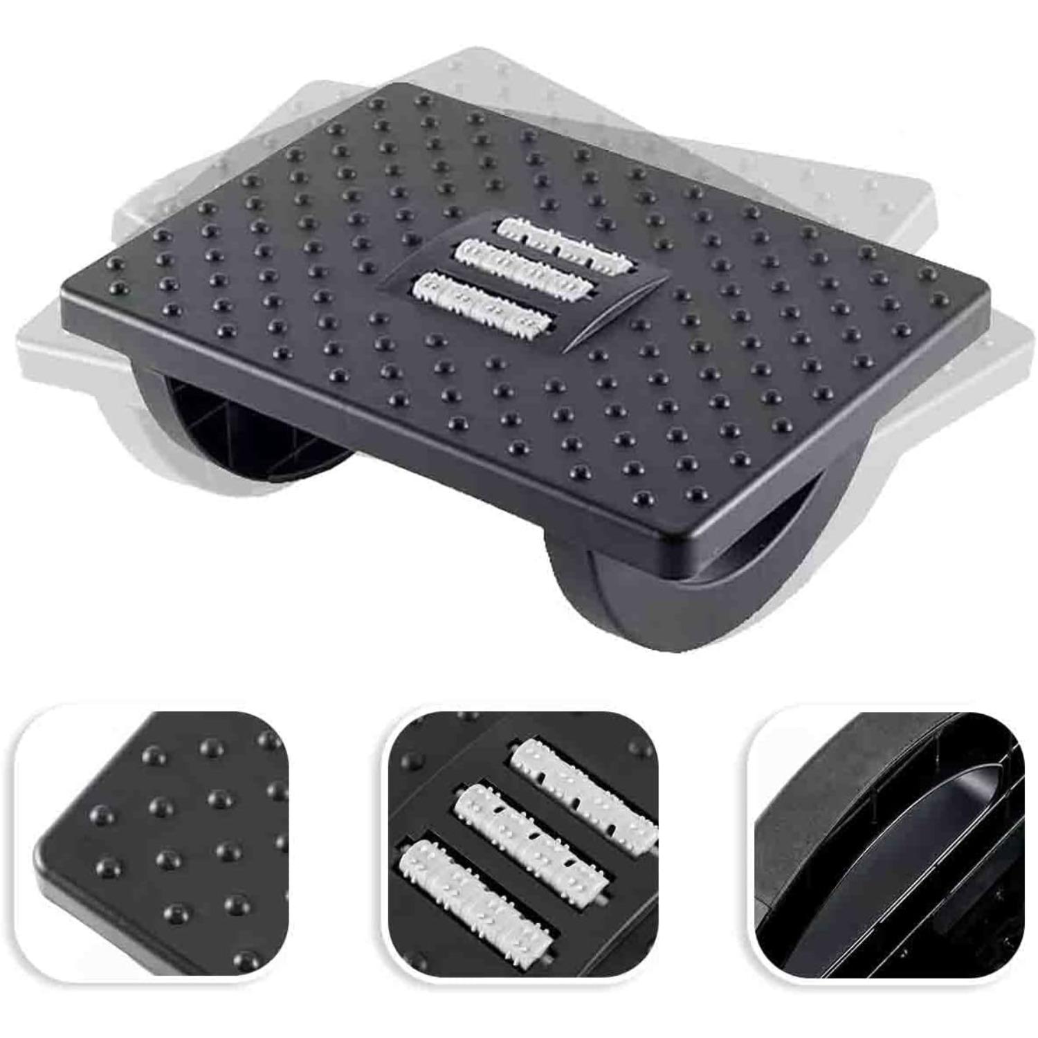

Foot Rest Under Desk, Larger Size Office Desk Footrest,Rocking Foot Nursing Stool,Rocker Balance Board,Ergonomic Design for Posture Support чёрный