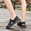 Summer New Mesh Hole Beach Shoes Men's Casual Outer Wear Hollow Breathable Leather Outdoor Sports Sandals
