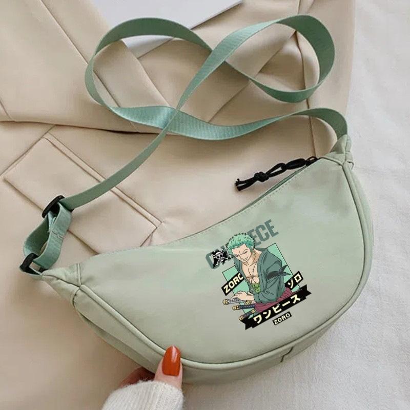One Piece cartoon print nylon crossbody bag/commuter dumpling bag