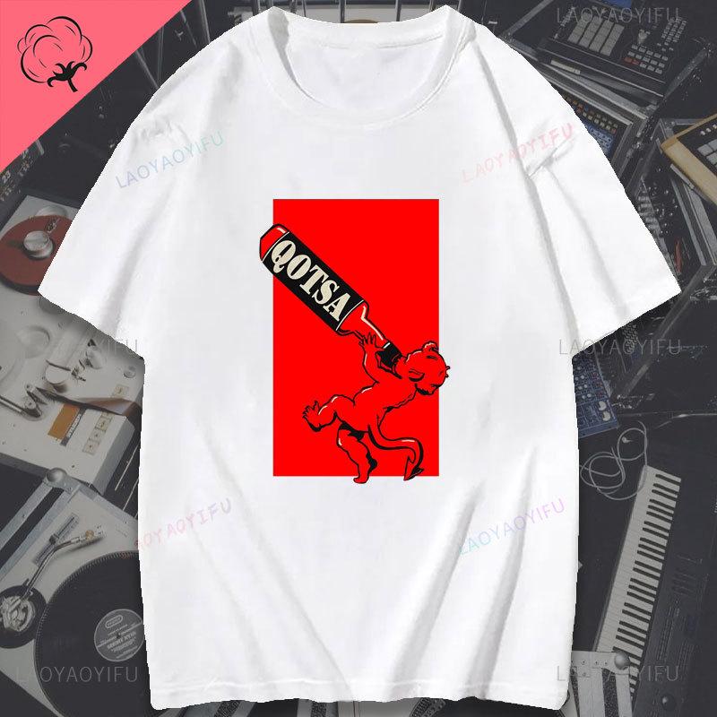 Queens of The Stone Age Tryckt T-shirt ERA VULGARIS STONER SLUDGE ROCK KYUSS Klassiska T-shirts Herr Dam Bomull Mode Toppar T-shirt