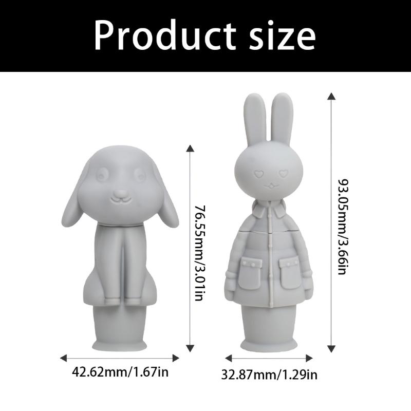 Pack of 2 Silicone Wine Bottle Stoppers with Cartoon Animal Design Bottle Plug for Reliable Sealing in Various Use