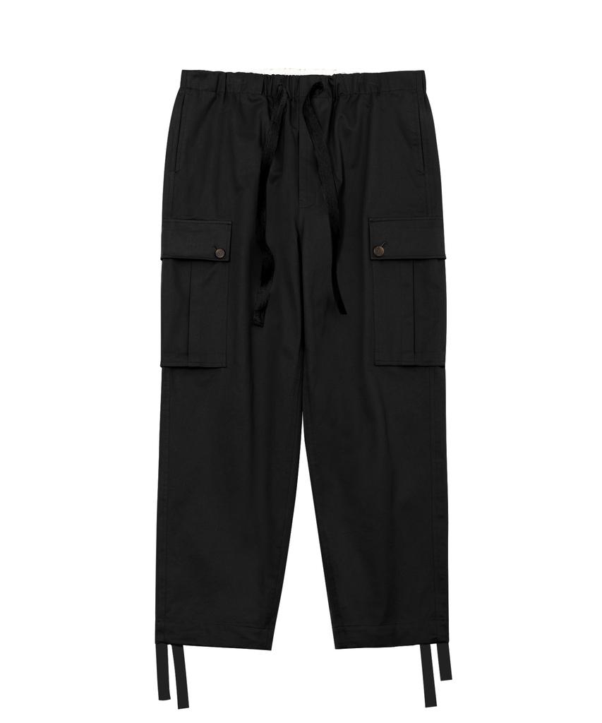 Kaneitei Wide Cargo Pants (Black)