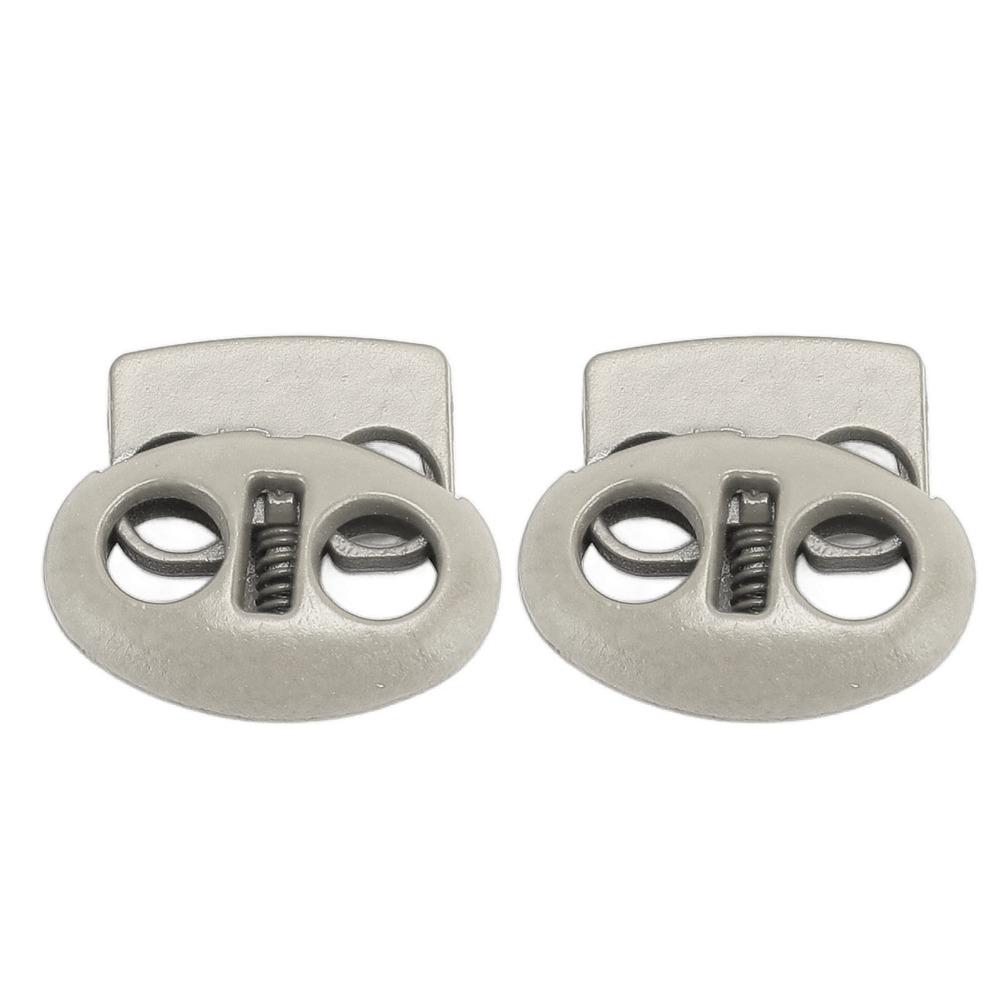 30 Stück Metalllegierung Feder-Kordelstopper 17,5 x 15,5 mm Größe Kordelstopper Für Kordeln