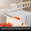 Wieszak na spodnie w kształcie gęsi, antypoślizgowy: Wieszak 2-kształtny, Z-kształtny do przechowywania w szafie
