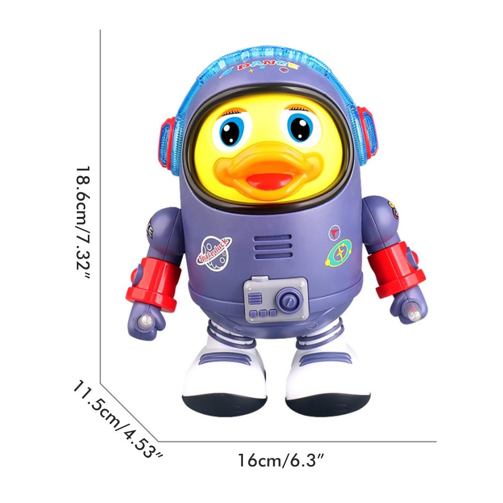 Dancing Duck Plaything Electric Musical Dancing Duck Educational Toy Space Duck Toy Gifts for
