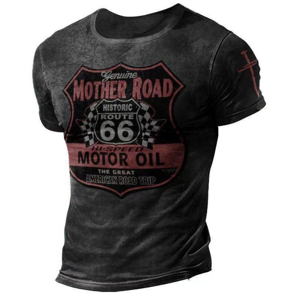 Summer Men's T Shirt 3D Printed American Top Short Sleeve Quick Dry Vintage T Shirt Men's O Neck Pullover Oversized Sportswear