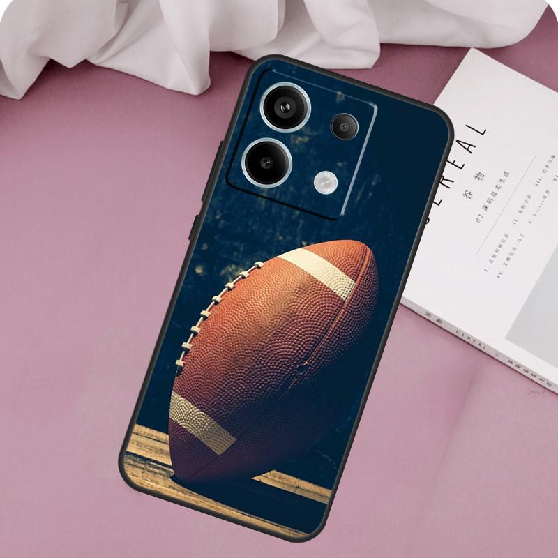 American Football Case For Xiaomi Redmi Note 14 13 12 11 10 9 15 Pro Plus Redmi 15 14C 10C 12C 13C 15C Cover