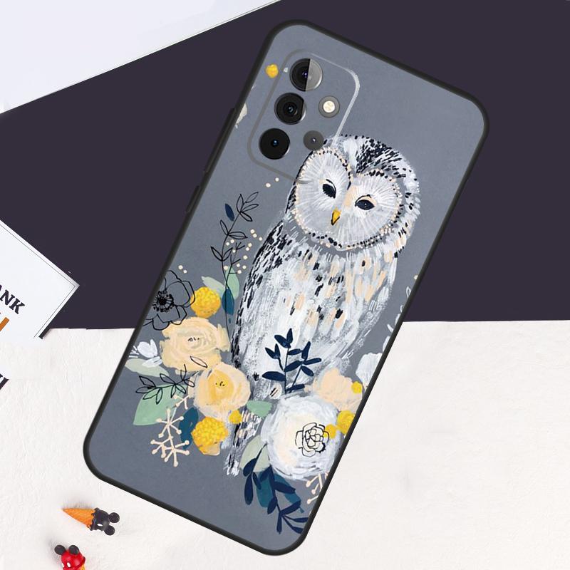 Cute Owl Cartoon Case For Samsung Galaxy A22 A16 A33 A36 A56 A26 A15 A55 A53 A35 A32 A52 A54 A34 A14 A05 A06