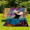 1pc Popeye Sailor Outdoor Blanket Lightweight Flannel, All-Season Use for Sofa, Bed, Travel, Camping, Living Room, Office, Couch027
